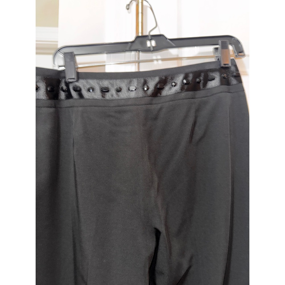 White House Black Market Women's Black Dress Pants Size 8 Embellished - Picture 7 of 7